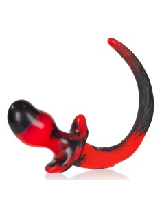 Plug Queue de chien Swirl 8.5 x 4.4 cm Rouge