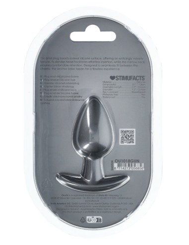 Plug Metally M 6.5 x 3.3cm Gris - PLUG ANAL SILICONE - 5