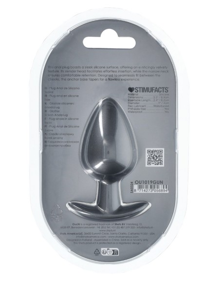 Plug Metally L 7.5 x 4cm Gris Plug Metally L 7.5 x 4cm Gris