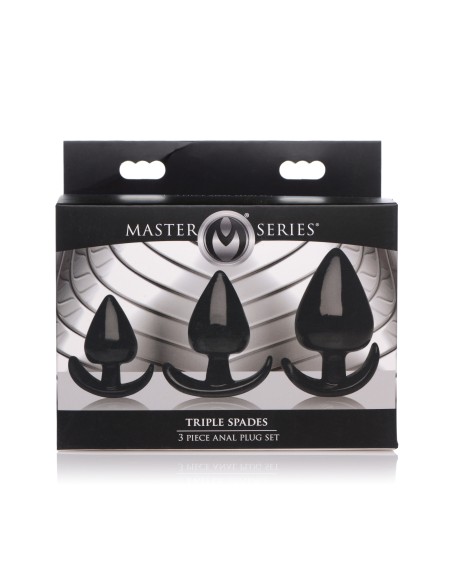 Lot de 3 plugs Spades Noir Lot de 3 plugs Spades Noir