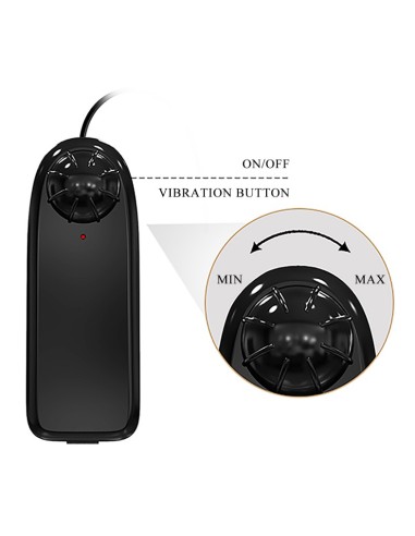 Gode Vibrant Bahamut 16 x 4.2cm Marron