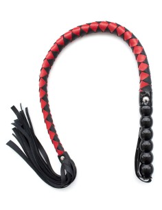 Fouet Mahogany 90cm Noir et rouge