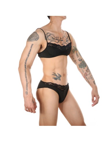 Ensemble Slip et Bra Tarmina Noir