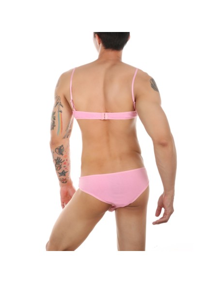 Ensemble Slip et Bra Tarmina Rose