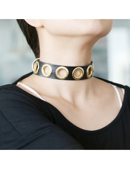 Collier Cirgoth Noir et Doré