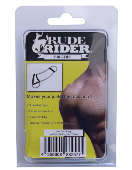 Lot de 3 mini cockrings Donut