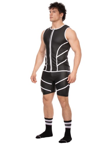 Veste sans manche Robin Noir-Blanc