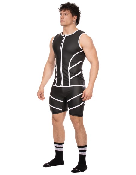 Veste sans manche Robin Noir-Blanc