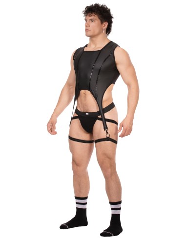 Bustier Porte-Jarretelles Milos Noir