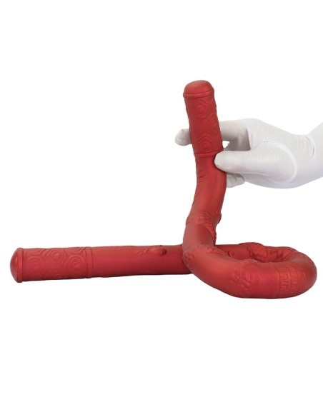 Double Gode Dragon Rope 64 x 3.2cm Rouge