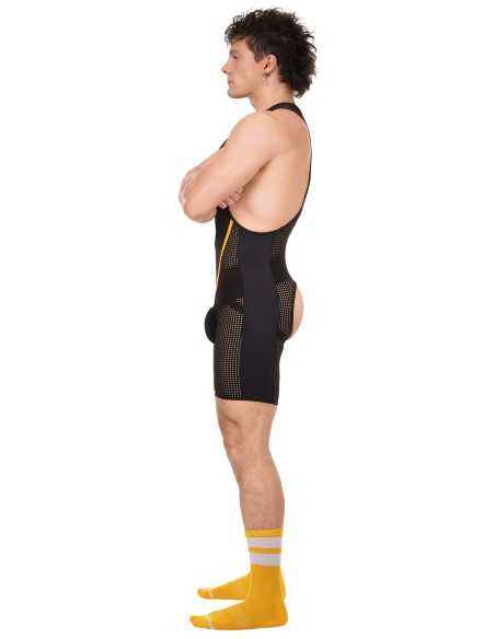 Body Backless Krish Noir-Jaune
