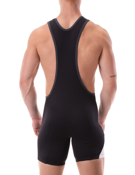 Body Singlet Luckenwalde Anthracite-Noir-Blanc