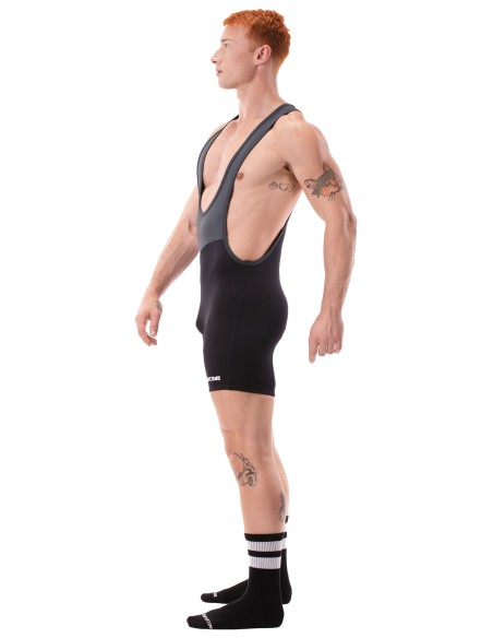 Body Singlet Luckenwalde Anthracite-Noir-Blanc