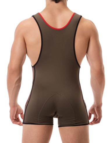 Combi Singlet Allan Kaki-Rouge