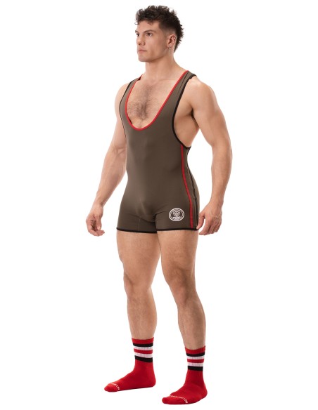 Combi Singlet Allan Kaki-Rouge