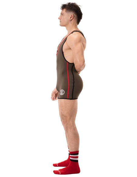 Combi Singlet Allan Kaki-Rouge