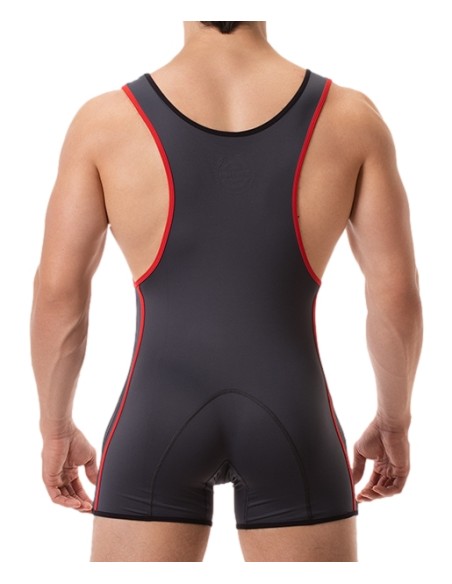 Combi Singlet Allan Anthracite-Rouge