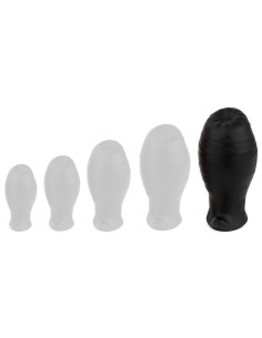 Plug Egg Ass XL 12.5 x 7.3cm Noir