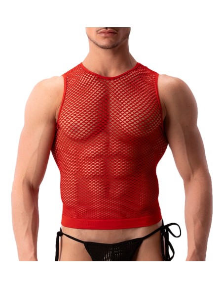 Débardeur Filet Stefano Rouge