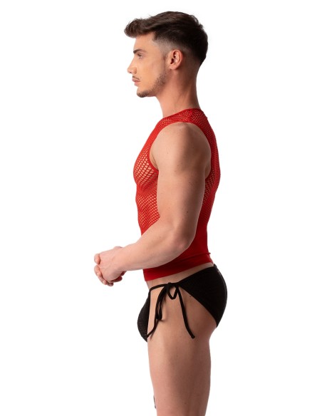 Débardeur Filet Stefano Rouge