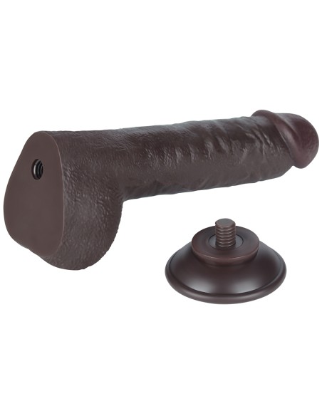 Gode avec Bourses Sliding Skin 18 x 4.7cm Noir Gode avec Bourses Sliding Skin 18 x 4.7cm Noir