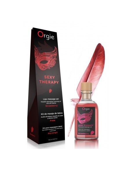 Huile de massage embrassable Sexy Therapy Fraise 100ml