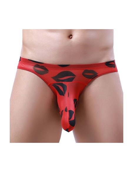 Slip Trompe KISS LIPS Rouge