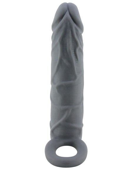 Gaine de pénis Realtick 16 x 3.8 cm Grise - Gaines Pénis - 8