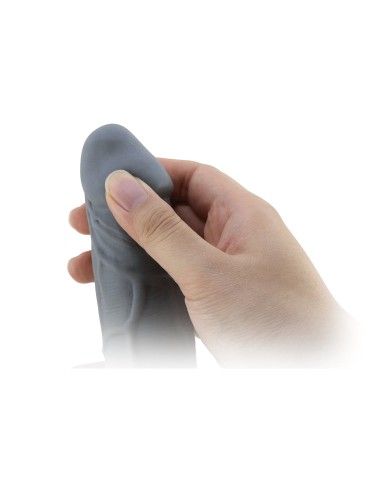 Gaine de pénis Realtick 16 x 3.8 cm Grise - Gaines Pénis - 9