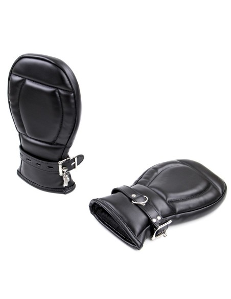 Gants Padded Lock Noirs