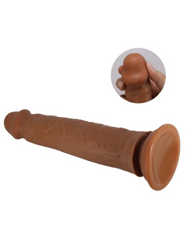 Gode réaliste Sharife 22 x 4.5 cm Marron