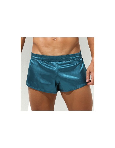 Short avec Jock Slit Bleu