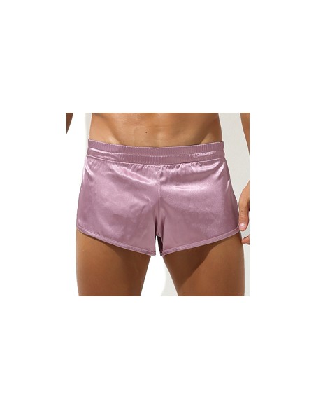 Short avec Jock Slit Rose Short avec Jock Slit Rose