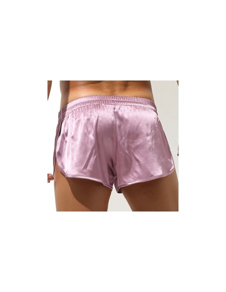 Short avec Jock Slit Rose Short avec Jock Slit Rose