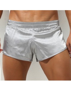 Short avec Jock Slit Argenté