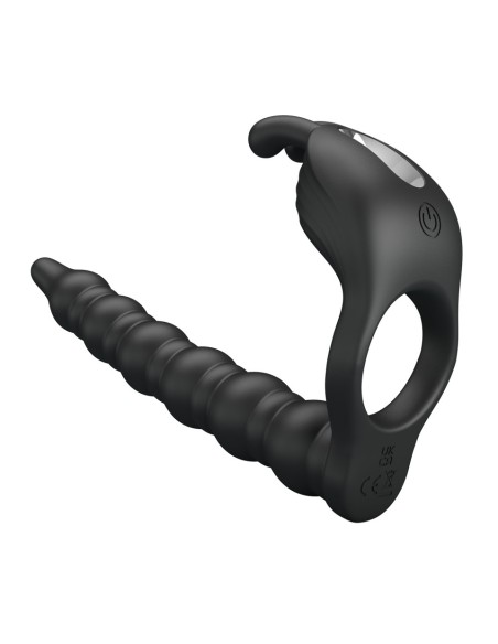 Gode Double pénétration Vibrant Blackney 14 x 2.2cm