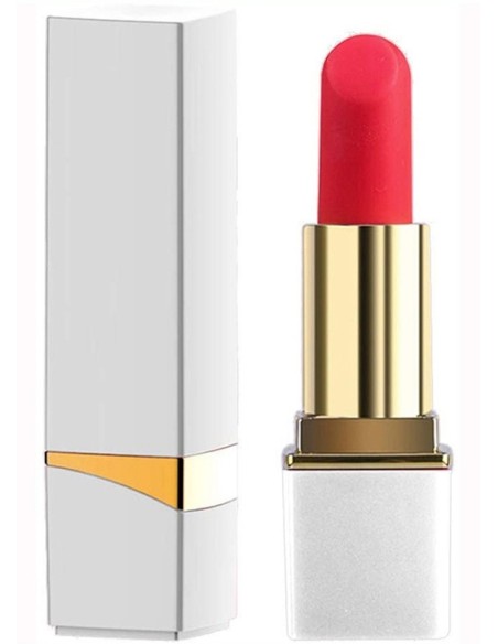 Mini Vibro LIPSTICK ROCK 8.7 x 2.3cm Blanc