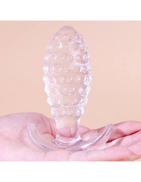Plug transparent Dotted Pine M 7.5 x 3cm Plug transparent Dotted Pine M 7.5 x 3cm