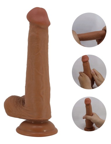 Gode réaliste Tallen 16 x 4 cm Marron