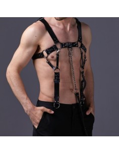 Harnais avec Laisse Harneep Noir