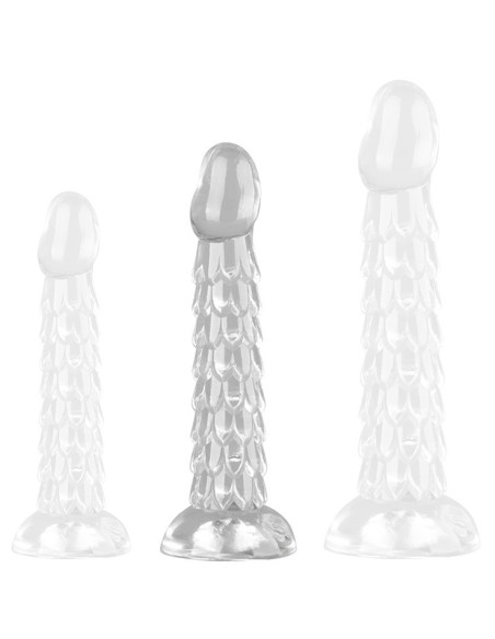 Gode Transparent Scales Mush M 17 x 4cm Gode Transparent Scales Mush M 17 x 4cm
