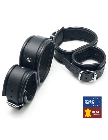 Menottes de retenue Chevilles / Mains en cuir