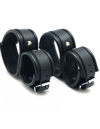 Menottes de retenue Chevilles / Mains en cuir