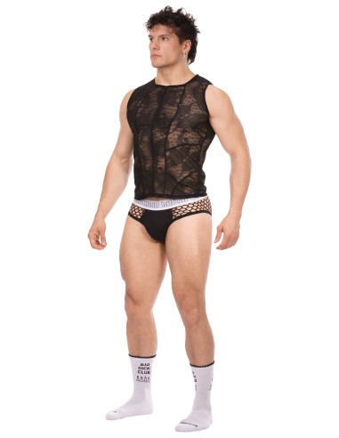 Débardeur dentelle Ozil Noir