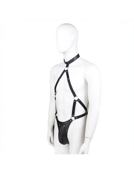 Ensemble Panties avec harnais Simili