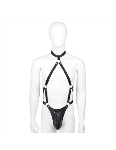 Ensemble Panties avec harnais Simili