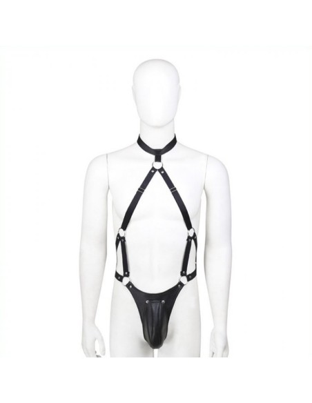 Ensemble Panties avec harnais Simili