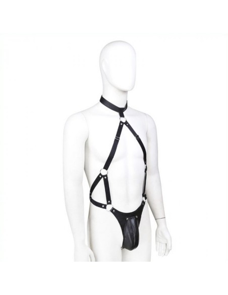 Ensemble Panties avec harnais Simili