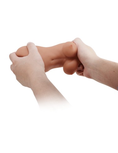 Masturbateur Pussy Crazy Bull Hannah 2 Entrées Marron - Masturbateurs Réalistes - 7