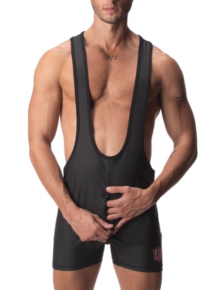 Body Singlet avec Zip Dick Noir Body Singlet avec Zip Dick Noir